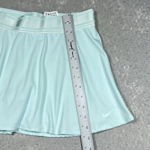 Nike Court Dry Flouncy Tennis Skort Skirt Aqua Green Women’s Small 939318-336 - Picture 7 of 13